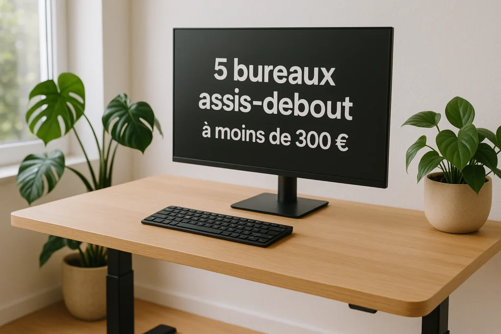 5 bureaux assis-debout à moins de 300 € pour un confort optimal au travail
