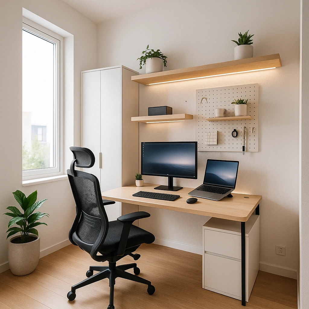 Setup minimaliste 2025 : transformer 5 m² en poste de travail ergonomique