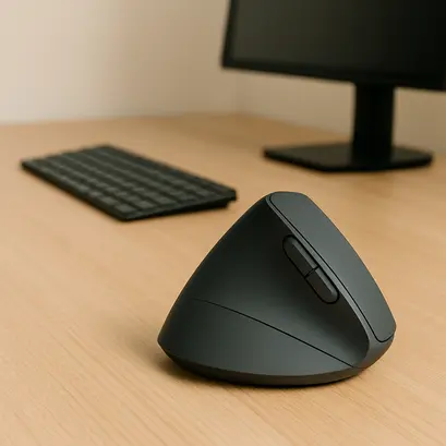 Utilisation d'une souris ergonomique pour un confort optimal du poignet