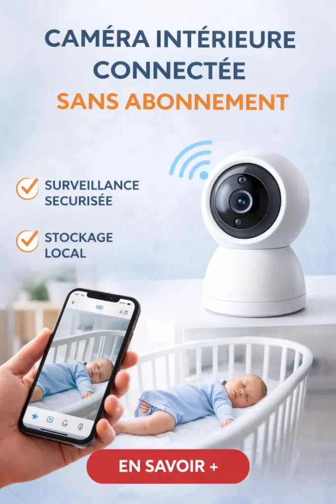 Caméra intérieure connectée sans abonnement