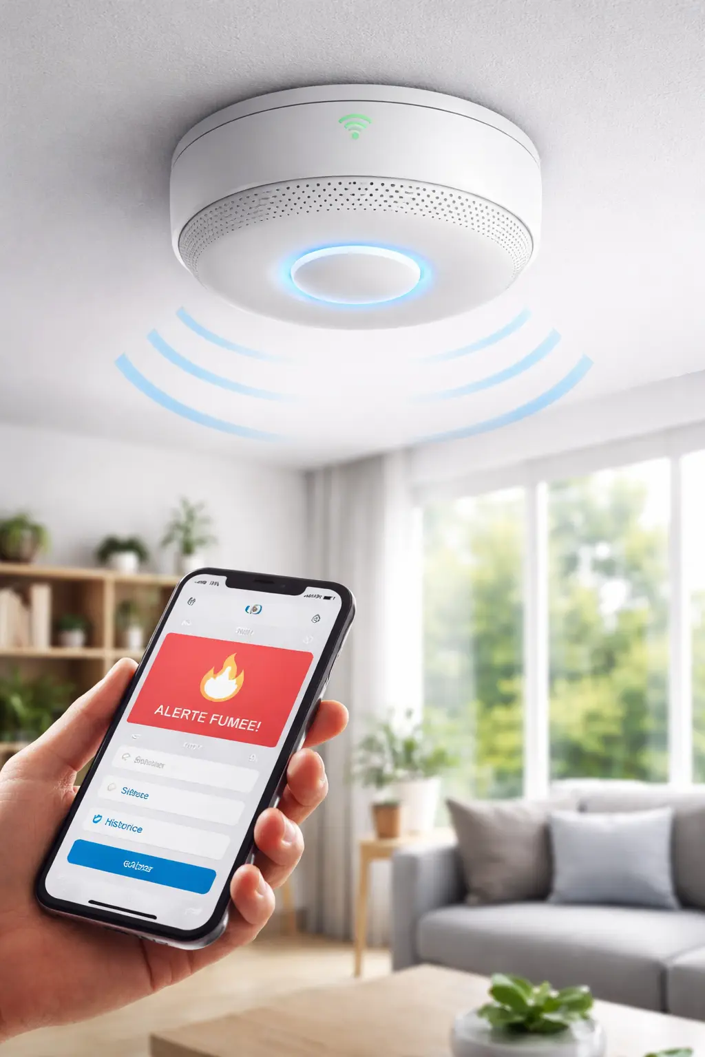 Détecteur de fumée connecté